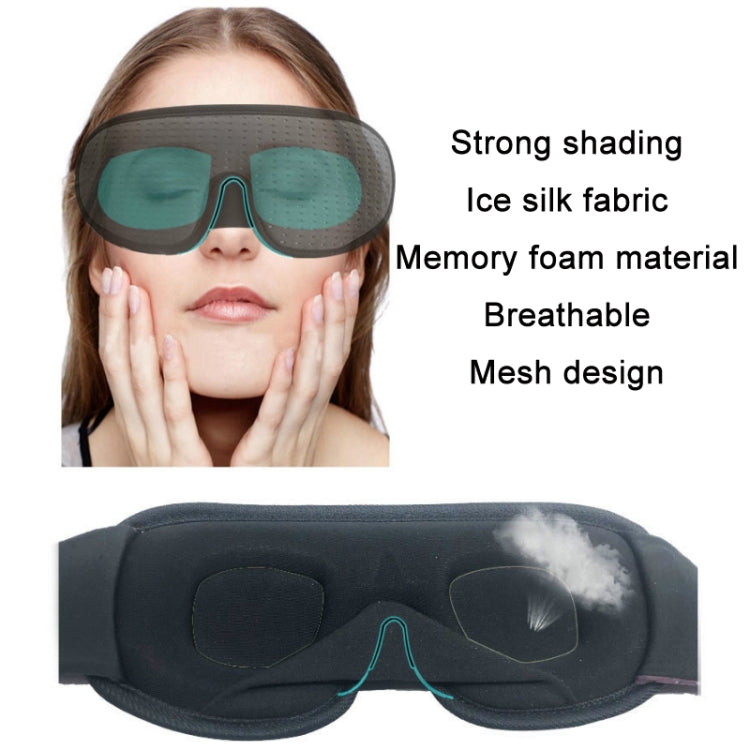 3D Breathable Shading Eye Protection Sleep Eye Mask(Navy) - free shipping - PMC TechLife - Order now!