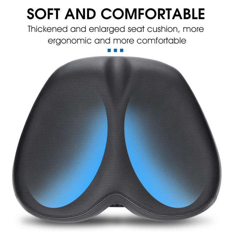 WEST BIKING Bicycle Widened And Comfortable Shock Absorbing Saddle(Black Blue) - Bicycle Saddle by WEST BIKING | Online Shopping South Africa | PMc TechLife | Buy Now Pay Later Mobicred