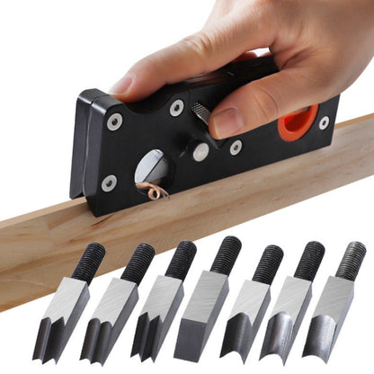 Adjustable Depth Woodworking Chamfering Planer, Specification: Cutter Head 7 PCS/Set - Wood Planers by PMC Jewellery | Online Shopping South Africa | PMC Jewellery