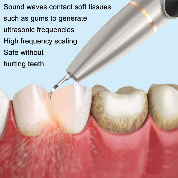 Tartar and Calculus Remover Oral Cleaning Ultrasonic Scaler Electric Visual Scaler(Champagne) - Oral Irrigators by PMC TechLife | Online Shopping South Africa | PMC TechLife
