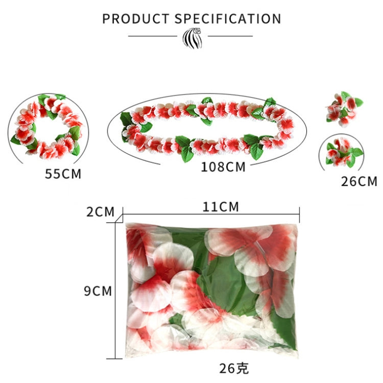 5 PCS CK-053 12-Color Petal Party Decoration Hawaiian Wreath(3) - Holiday Decorations by PMC Jewellery | Online Shopping South Africa | PMC Jewellery