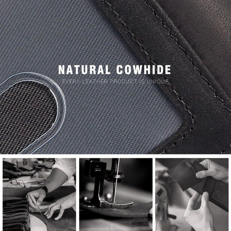 HUMERPAUL BP993 RFID Anti-Theft Brush Pocket Card Bag Suitable For AirTag(Dark Brown) - free shipping - PMC TechLife - Order now!