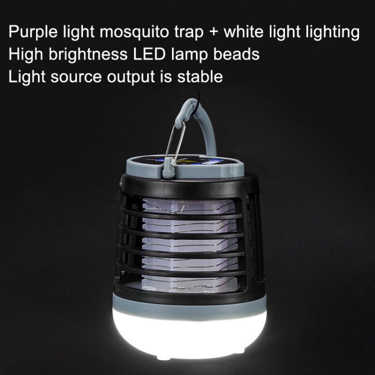 Outdoor USB Charging Lighting Mosquito Capture(W882 Black) - Repellents by null | Online Shopping South Africa | PMC TechLife | Buy Now Pay Later Mobicred