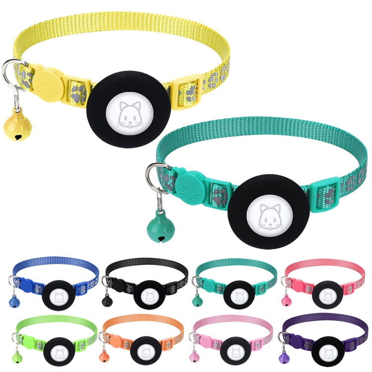 Pet Cat Reflective Collar with Bell for Airtag Tracker(Black) - Pet Series by PMC TechLife | Online Shopping South Africa | PMC TechLife