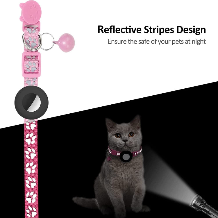 Pet Cat Reflective Collar with Bell for Airtag Tracker(Orange) - Pet Series by PMC TechLife | Online Shopping South Africa | PMC TechLife | Buy Now Pay Later Mobicred