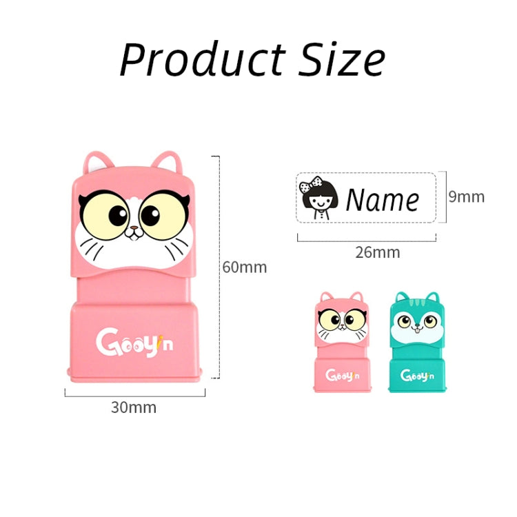 Clothing Seal For Children Kindergarten Student Name Photosensitive Seal(Green) - Gadgets by PMC TechLife | Online Shopping South Africa | PMC TechLife | Buy Now Pay Later Mobicred