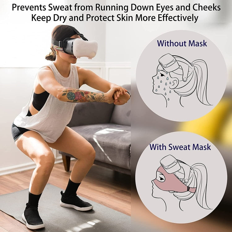 VR Glasses Head-mounted Breathable Sweat-proof Eye Mask(Black Gray) - VR Accessories by PMC TechLife | Online Shopping South Africa | PMC TechLife | Buy Now Pay Later Mobicred