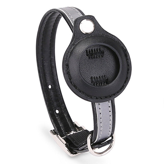 For Airtag Tracker Protective Cover Pet PU Collar, Specification: XS(Black) - Pet Series by PMC Jewellery | Online Shopping South Africa | PMC Jewellery