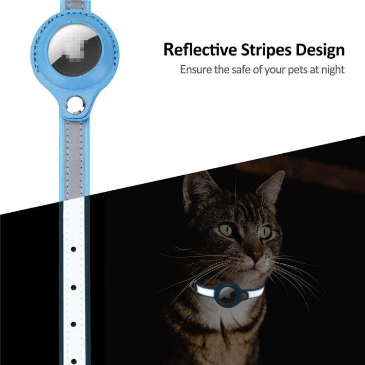For Airtag Tracker Protective Cover Pet PU Collar, Specification: M(Pink) - Pet Series by PMC TechLife | Online Shopping South Africa | PMC TechLife