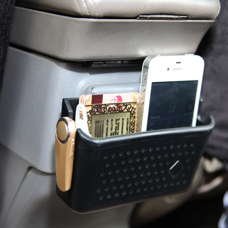 Vehicle Adhesive Mobile Phone Stand Card Cigarette Storage Box, Color: DM-005 Black - Stowing Tidying by PMC Jewellery | Online Shopping South Africa | PMC Jewellery