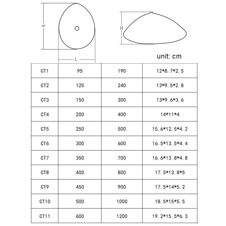 Postoperative Rehabilitation Drop-Shaped Silicone Fake Breast, Size: CT6 300g(Skin Color) - Fake Breasts by PMC Jewellery | Online Shopping South Africa | PMC Jewellery