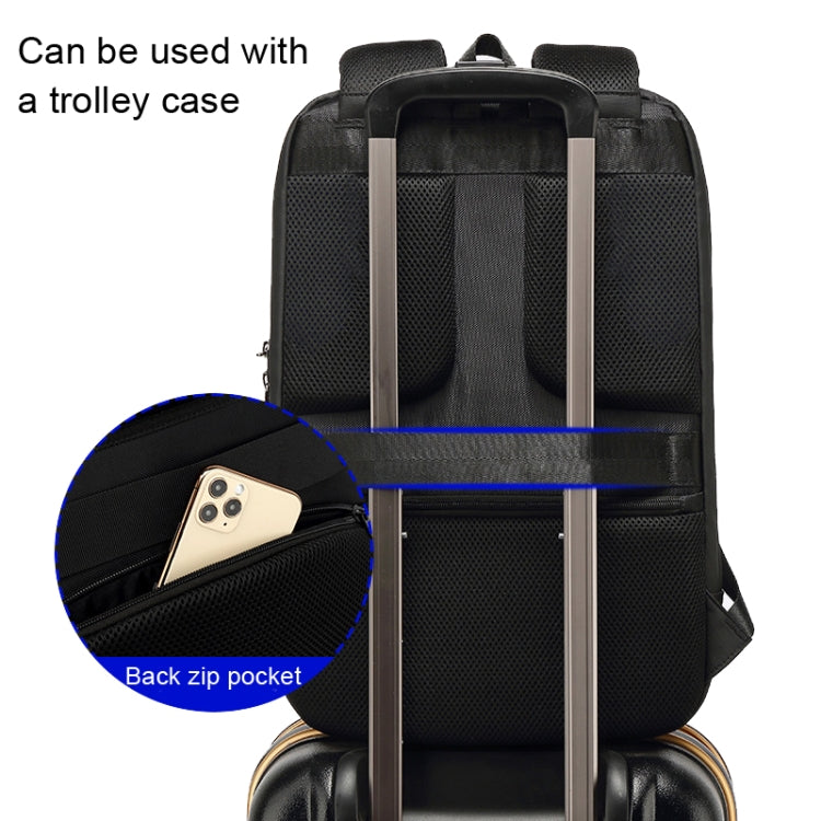 SKV B20430 Men Large Capacity Commute Computer Bag Business Casual Backpack(Blue) - free shipping - PMC TechLife - Order now!