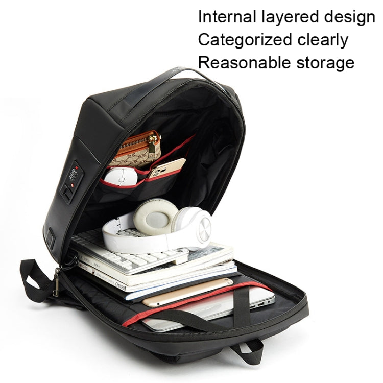 SKV B20430 Men Large Capacity Commute Computer Bag Business Casual Backpack(Blue) - free shipping - PMC TechLife - Order now!