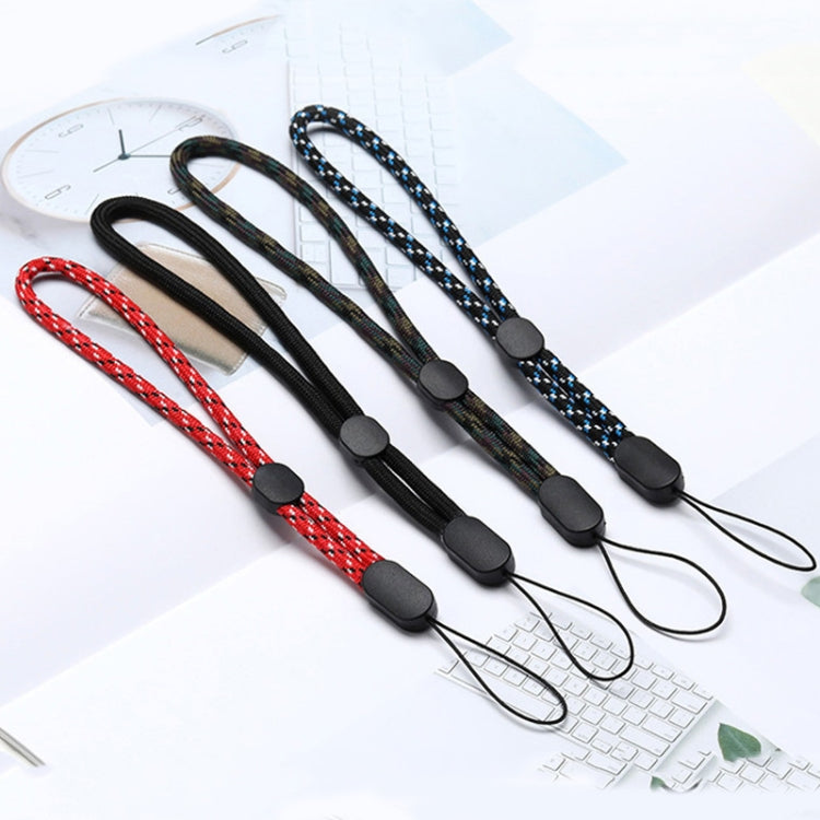 10 PCS Adjustable Mobile Phone Lanyard Short Type Lanyard Wrist Anti-lost Lanyard(Jacquard Blue) - Lanyards & Wrist Straps by PMC TechLife | Online Shopping South Africa | PMC TechLife