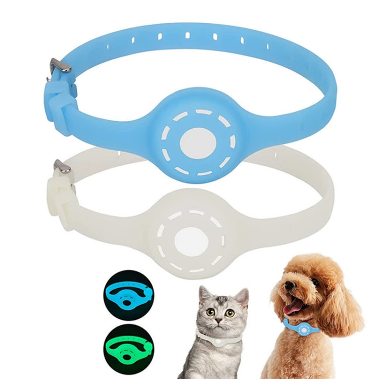 Pet Luminous Collar Locator Cover for Airtag, Specification: L(Luminous Blue) - Pet Series by PMc TechLife | Online Shopping South Africa | PMc TechLife | Buy Now Pay Later Mobicred