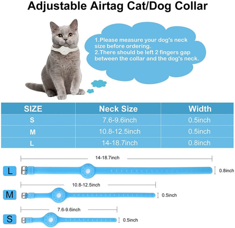 Pet Luminous Collar Locator Cover for Airtag, Specification: S(Luminous Pink) - Pet Series by PMc TechLife | Online Shopping South Africa | PMc TechLife | Buy Now Pay Later Mobicred