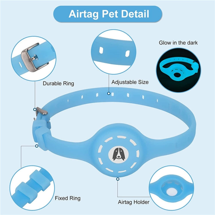 Pet Luminous Collar Locator Cover for Airtag, Specification: L(Luminous Pink) - Pet Series by PMc TechLife | Online Shopping South Africa | PMc TechLife | Buy Now Pay Later Mobicred