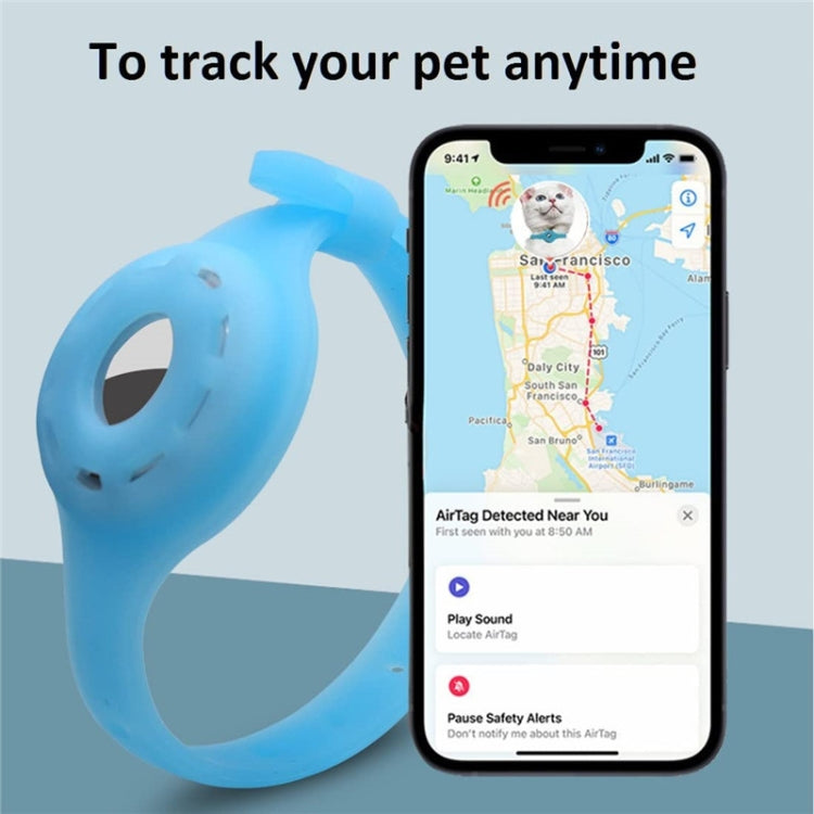 Pet Luminous Collar Locator Cover for Airtag, Specification: M(Luminous Green) - Pet Series by PMc TechLife | Online Shopping South Africa | PMc TechLife | Buy Now Pay Later Mobicred