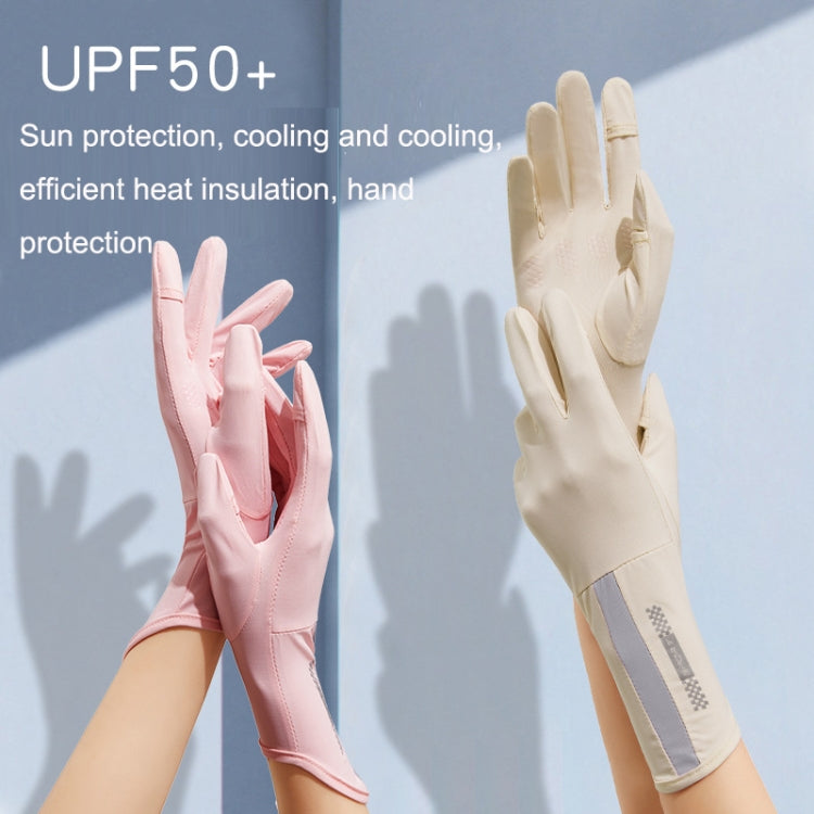 1 Pair XC-14 Riding Driving Sunscreen Anti-UV Fingerless Ice Silk Gloves, Style: Honeycomb (Pink) - Safety Gloves by PMC TechLife | Online Shopping South Africa | PMC TechLife | Buy Now Pay Later Mobicred