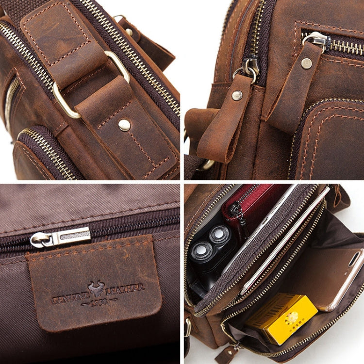 HUMERPAUL MH573 Men Shoulder Bag Leather Messengers Bag(Brown) - free shipping - PMC TechLife - Order now!