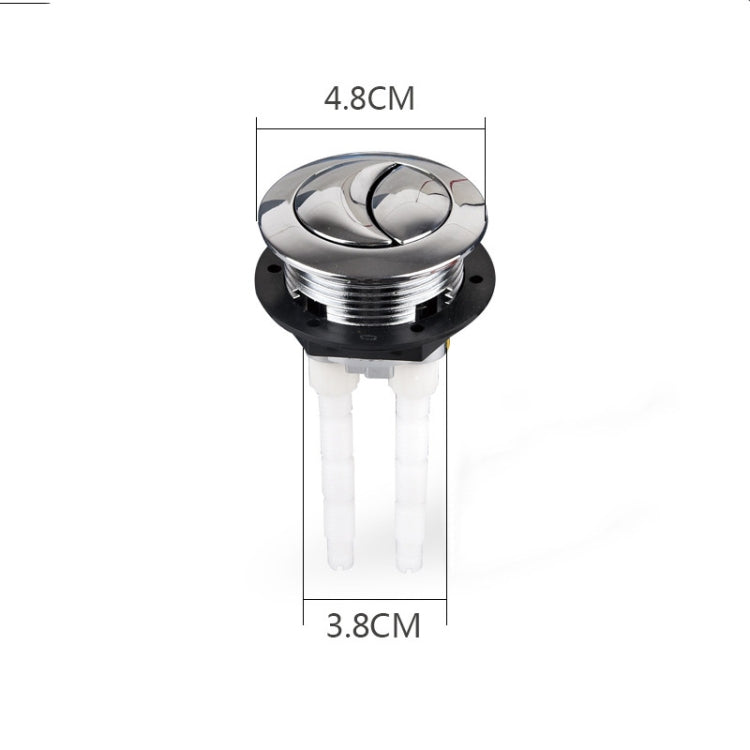 Toilet Tank Stainless Steel Spring Single and Double Buttons, Spec: 2 Buttons 38mm - Toilet Accessories by PMC Jewellery | Online Shopping South Africa | PMC Jewellery