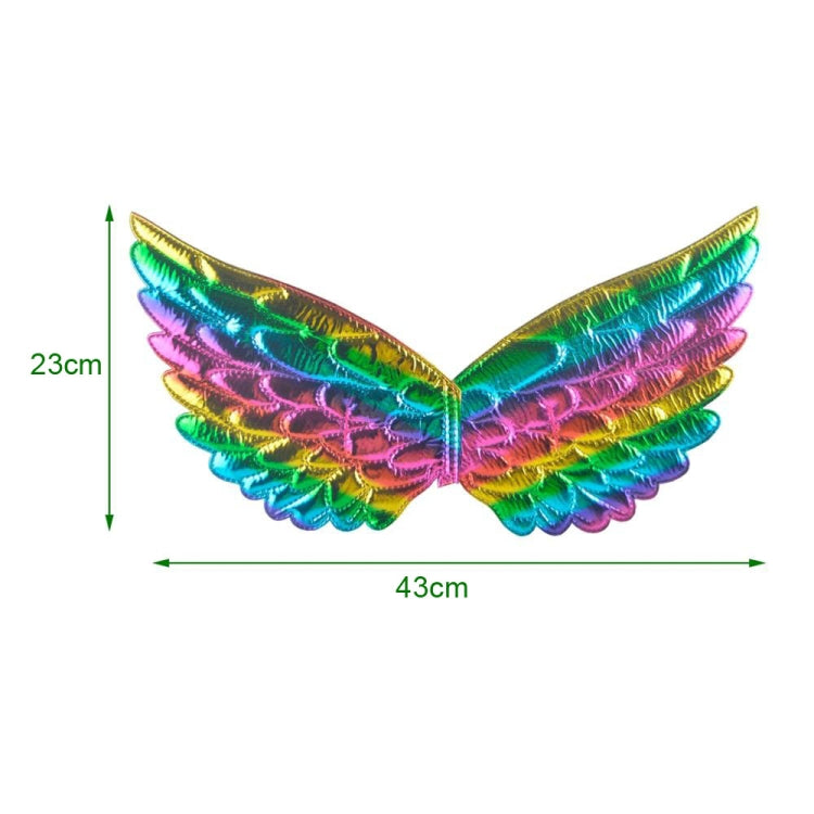 3 PCS Children Prom Dress Up Wings Elf Colorful Wings Party Costume Props(Gold) - Holiday Decorations by PMC TechLife | Online Shopping South Africa | PMC TechLife
