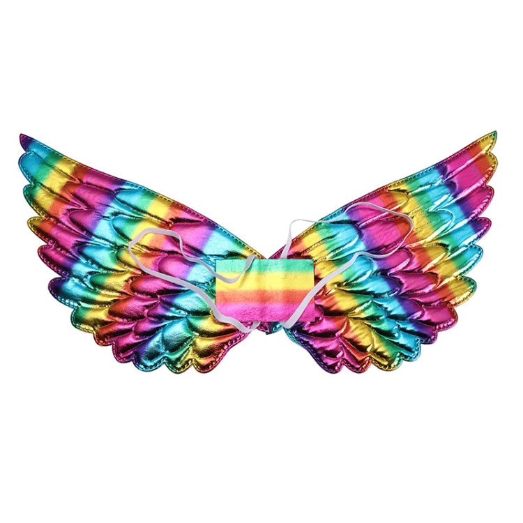 3 PCS Children Prom Dress Up Wings Elf Colorful Wings Party Costume Props(Light Rainbow) - Holiday Decorations by PMC Jewellery | Online Shopping South Africa | PMC Jewellery