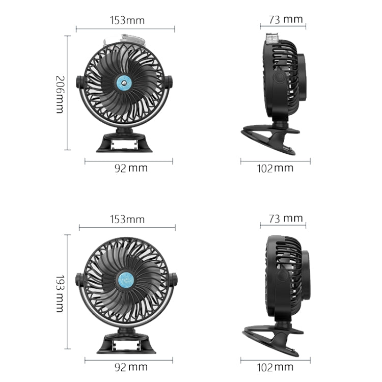 USB Charging Desktop Clip Style Cooling Fan, Spec: Spray (Black) - Electric Fans by PMC Jewellery | Online Shopping South Africa | PMC Jewellery | Buy Now Pay Later Mobicred