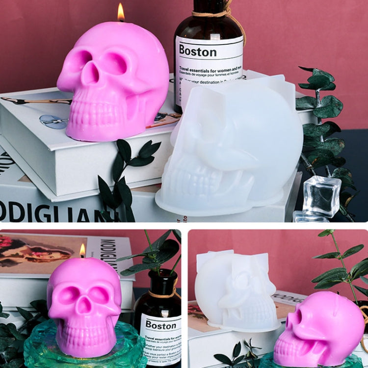 D804 Epoxy Mould Skull Candle Silicone Mould - Arts & Crafts by PMC Jewellery | Online Shopping South Africa | PMC Jewellery