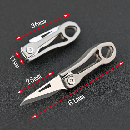 Titanium Alloy Mini Folding Knife Express Knife EDC Keychain Pendant - Burin &Cutting Knife by PMC Jewellery | Online Shopping South Africa | PMC Jewellery