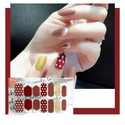 10 PCS 3D Hot Stamping Waterproof Nail Art Sticker(Z/A084) - Nail Stickers by PMC Jewellery | Online Shopping South Africa | PMC Jewellery | Buy Now Pay Later Mobicred