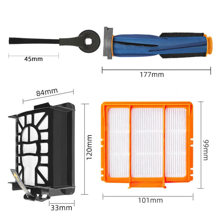 For Shark AI AV2501AE / AV2502AE Robot Vacuum Accessories 2pcs Side Brush - For Shark Accessories by PMc TechLife | Online Shopping South Africa | PMc TechLife | Buy Now Pay Later Mobicred