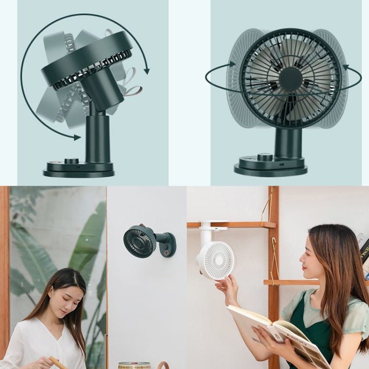 Smart Remote Control Usb Charging Shaking Head Desktop Fan Stroller Clip Fan(Green) - Electric Fans by PMC Jewellery | Online Shopping South Africa | PMC Jewellery | Buy Now Pay Later Mobicred