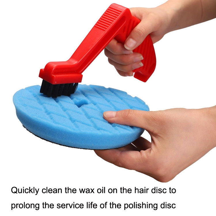 2Sets Car Cleaning And Polishing Sponge Disc Cleaning Brush Sponge Wax Marks Cleaning Brush(Red) - Polishing Machine & Accessories by PMC TechLife | Online Shopping South Africa | PMC TechLife | Buy Now Pay Later Mobicred