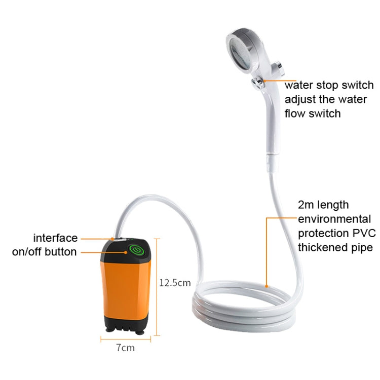 Outdoor Bath Artifact Field Dormitory Simple Electric Shower, Specification: Basic Model 4400mAh - Shower Head by PMC Jewellery | Online Shopping South Africa | PMC Jewellery