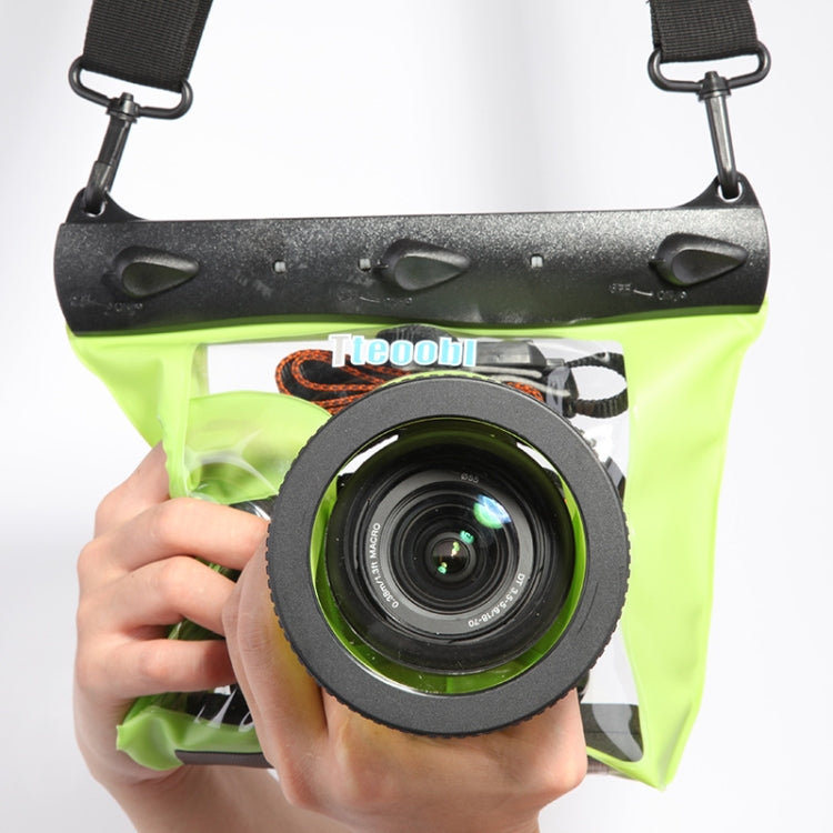 Tteoobl  20m Underwater Diving Camera Housing Case Pouch  Camera Waterproof Dry Bag, Size: L(Green) - Diving Accessories by Tteoobl | Online Shopping South Africa | PMC TechLife | Buy Now Pay Later Mobicred