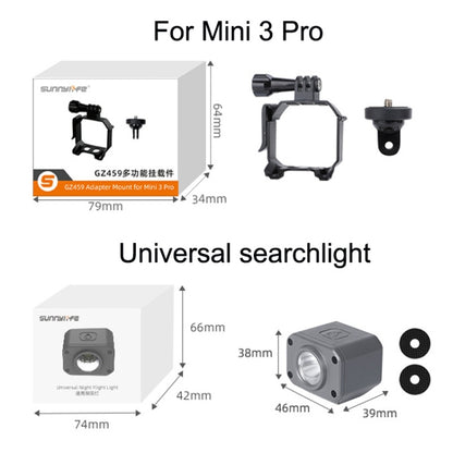 Sunnylife MM3-GZ459 For DJI Mini 3 Pro GoPro10 Action Camera Mount Searchlight - Others by Sunnylife | Online Shopping South Africa | PMC Jewellery | Buy Now Pay Later Mobicred