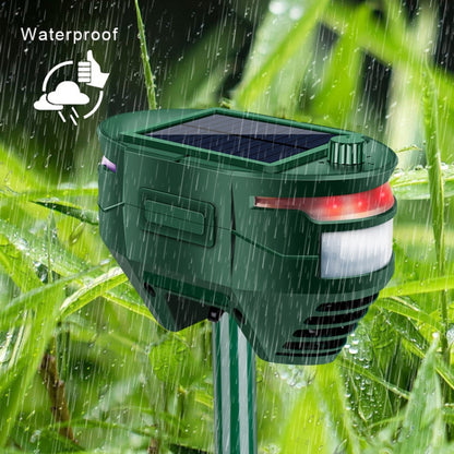 RC-544 Outdoor Solar Ultrasonic Infrared Sensor Animal Repeller(Dark Green) - Outdoor Insect Repellent by PMC Jewellery | Online Shopping South Africa | PMC Jewellery