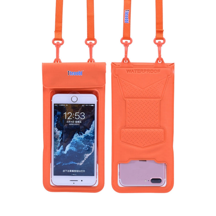 Tteoobl  30m Underwater Mobile Phone Waterproof Bag, Size: Large(Orange) - Waterproof Bag by Tteoobl | Online Shopping South Africa | PMC Jewellery | Buy Now Pay Later Mobicred