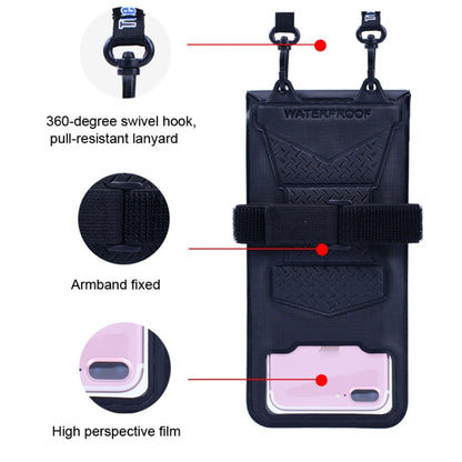 Tteoobl  30m Underwater Mobile Phone Waterproof Bag, Size: Large(Black) - Waterproof Bag by Tteoobl | Online Shopping South Africa | PMC Jewellery | Buy Now Pay Later Mobicred