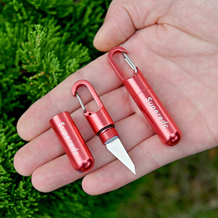Keychain Pendant Small Knife Portable Art Cutting Knife(Aluminum Alloy Red) - Burin &Cutting Knife by PMc TechLife | Online Shopping South Africa | PMc TechLife | Buy Now Pay Later Mobicred