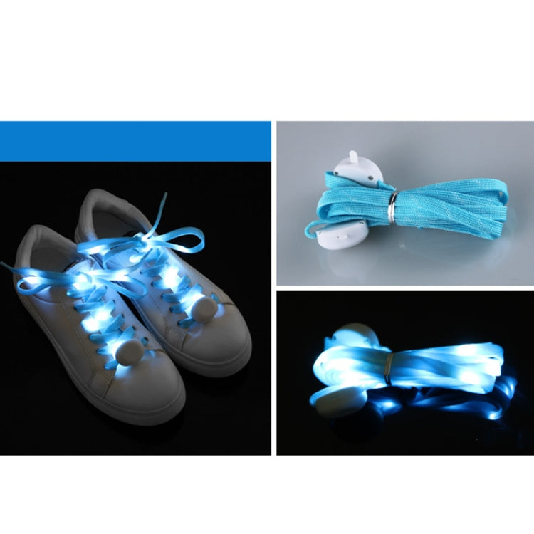 1 Pair  LED Light-up Shoelace Stage Performance Luminous Shoelace,Color: Blue - shoelaces by PMC Jewellery | Online Shopping South Africa | PMC Jewellery