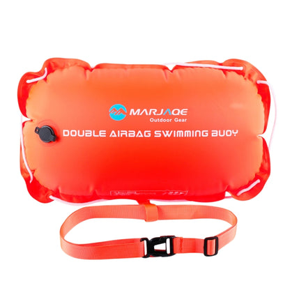 MARJAQE  Single Air Bag Safety Training Swimming Buoy with Waist Belt(Orange) - Water Safety Products by PMC Jewellery | Online Shopping South Africa | PMC Jewellery