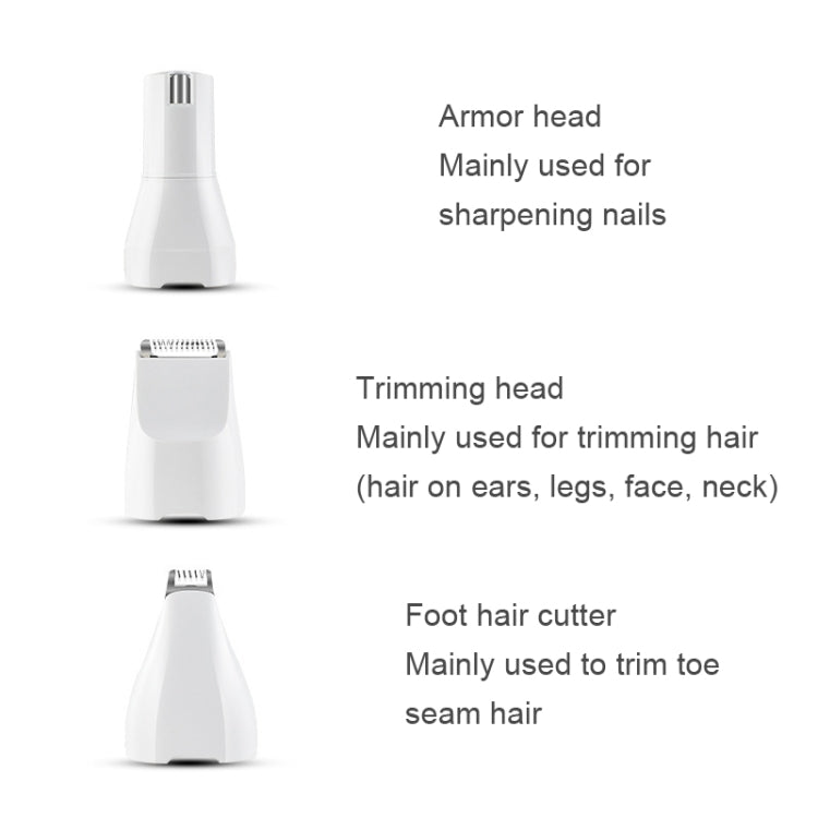 Pet USB Electric Shaver Dog Hair Trimming Nail Polisher - Electric Clipper by PMC TechLife | Online Shopping South Africa | PMC TechLife | Buy Now Pay Later Mobicred