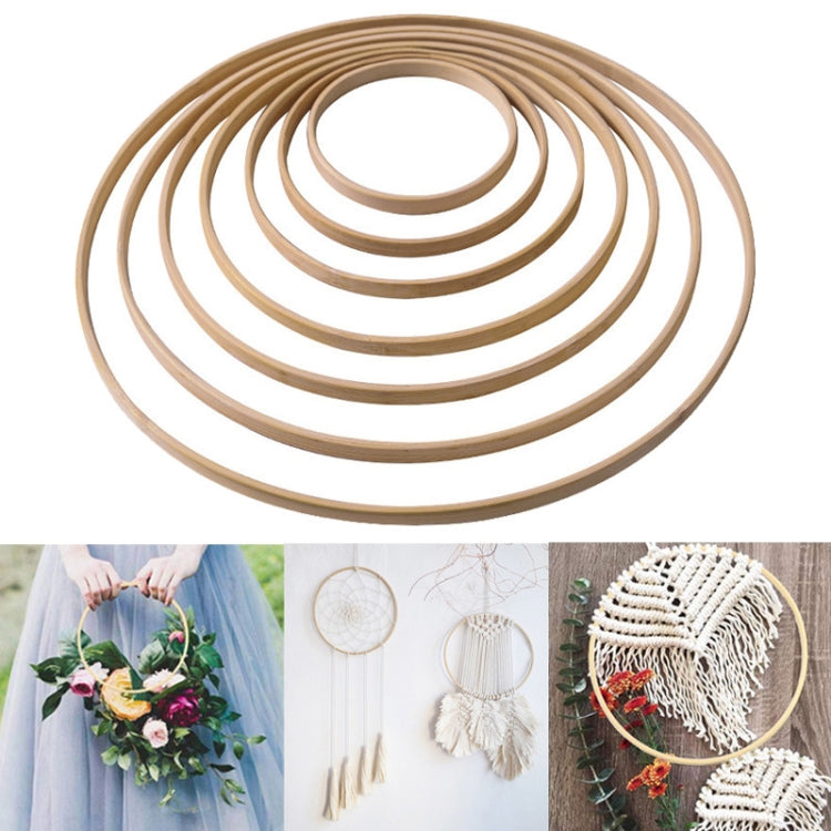 10 PCS Bamboo Circle Fan Frame Dream Catcher Making Circle Material, Size: 15cm(Inner Ring) - Arts & Crafts by PMC Jewellery | Online Shopping South Africa | PMC Jewellery