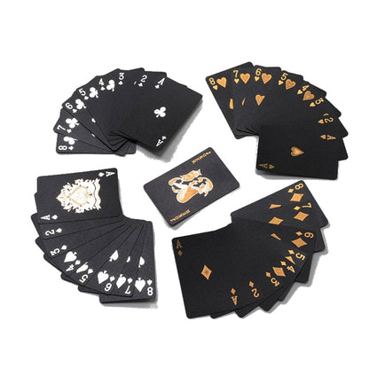 2sets Card Game Bronzing Waterproof Playing Cards - Gambling by PMC Jewellery | Online Shopping South Africa | PMC Jewellery