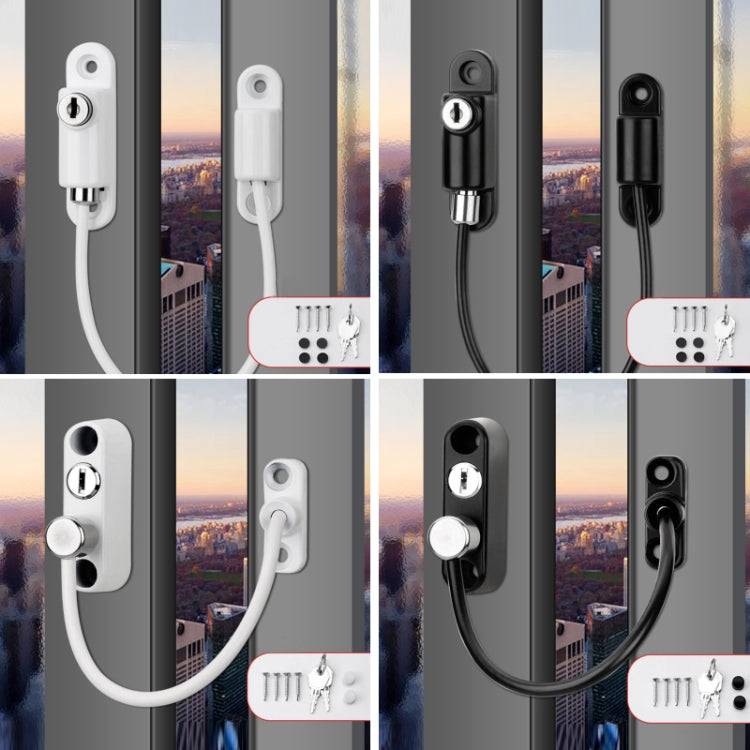 Children High-rise Anti-fall Safety Lock Window Push Limiter, Color: Black (High Standard) - Safety Equipment by PMC TechLife | Online Shopping South Africa | PMC TechLife