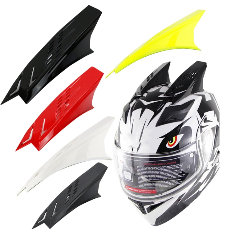 1 Pair Motorcycle Helmet  Horns Plastic Paste Decoration(Red) - Ornamental Parts by PMC TechLife | Online Shopping South Africa | PMC TechLife | Buy Now Pay Later Mobicred
