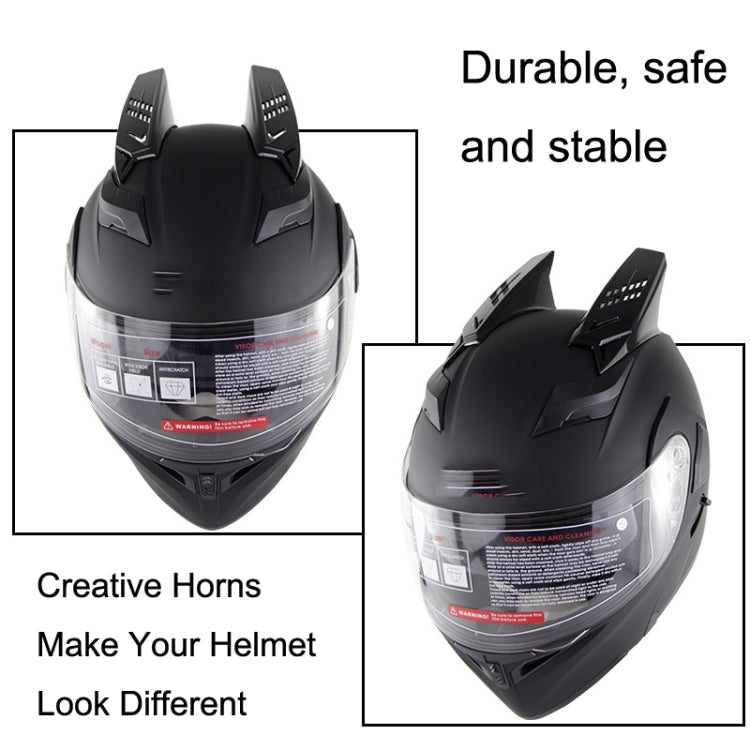 1 Pair Motorcycle Helmet  Horns Plastic Paste Decoration(Red) - Ornamental Parts by PMC TechLife | Online Shopping South Africa | PMC TechLife | Buy Now Pay Later Mobicred