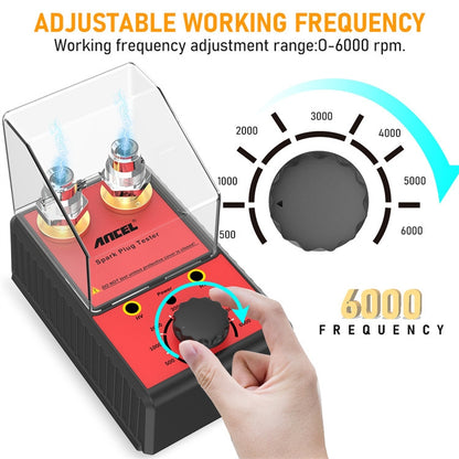 ANCEL Automotive Double Hole Spark Plug Flashover Tester, EU Plug - Electronic Test by PMC Jewellery | Online Shopping South Africa | PMC Jewellery